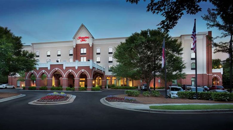 <b>Hampton Inn Charlotte - Belmont Exterior</b>. Images powered by <a href="https://iceportal.shijigroup.com/" title="IcePortal" target="_blank">IcePortal</a>.