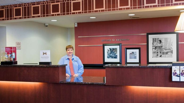 <b>Hampton Inn Seymour Lobby</b>. Images powered by <a href="https://iceportal.shijigroup.com/" title="IcePortal" target="_blank">IcePortal</a>.