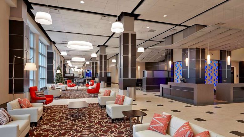 <b>DoubleTree by Hilton Hotel Lawrenceburg Lobby</b>. Images powered by <a href="https://iceportal.shijigroup.com/" title="IcePortal" target="_blank">IcePortal</a>.