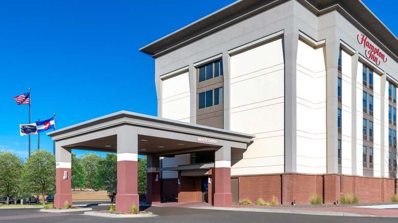 Hampton Inn Denver-International Airport Exterior. Images powered by <a href="https://iceportal.shijigroup.com" target="_blank" rel="noopener">Ice Portal</a>.