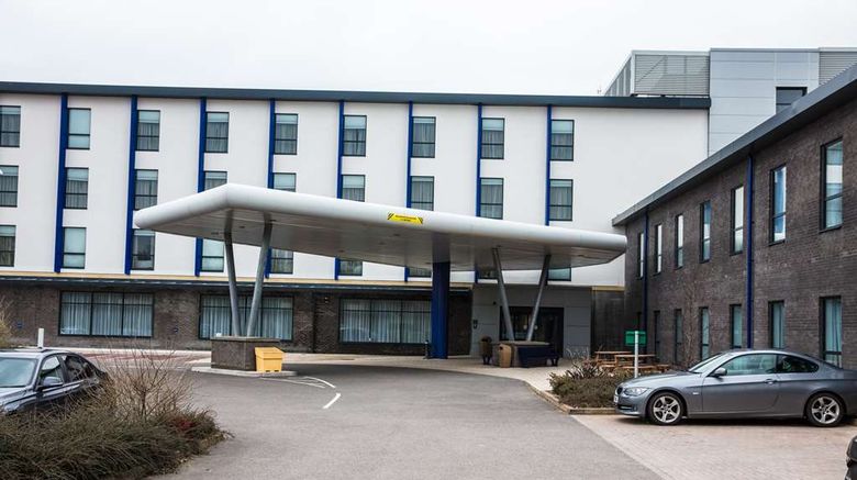 <b>Hampton by Hilton Exeter Airport Exterior</b>. Images powered by <a href="https://iceportal.shijigroup.com/" title="IcePortal" target="_blank">IcePortal</a>.