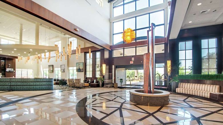 <b>Embassy Suites Fayetteville Fort Liberty Lobby</b>. Images powered by <a href="https://iceportal.shijigroup.com/" title="IcePortal" target="_blank">IcePortal</a>.