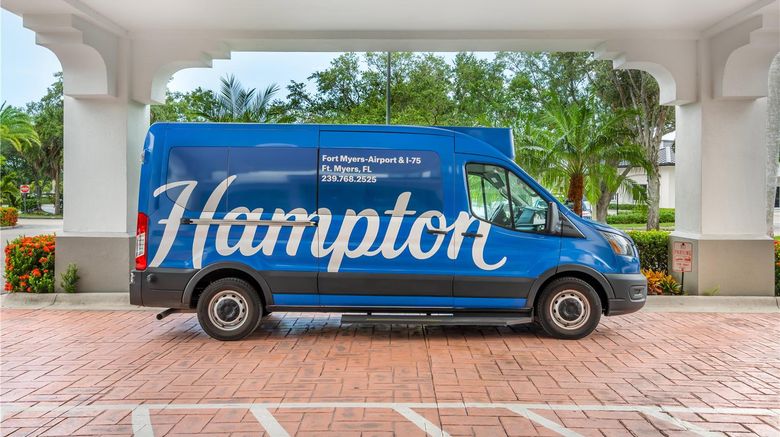 <b>Hampton Inn Ft. Myers Airport I-75 Exterior</b>. Images powered by <a href="https://iceportal.shijigroup.com/" title="IcePortal" target="_blank">IcePortal</a>.