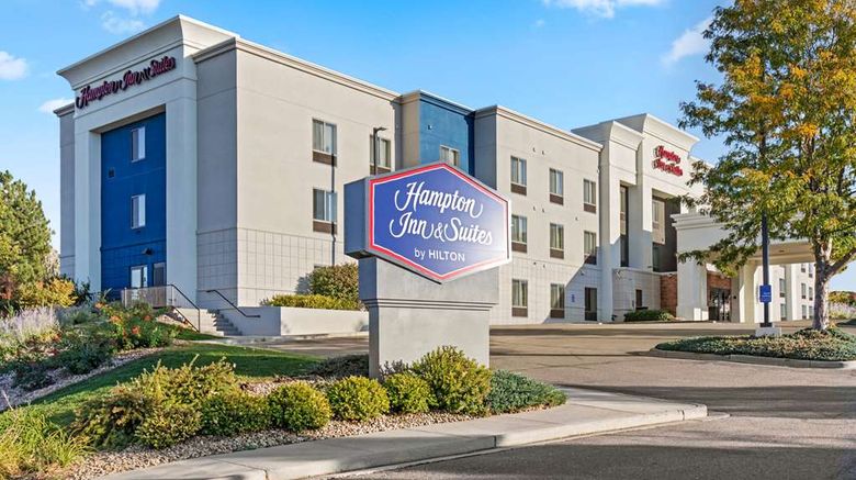 Hampton Inn  and  Suites Greeley Exterior. Images powered by <a href="https://iceportal.shijigroup.com" target="_blank" rel="noopener">Ice Portal</a>.
