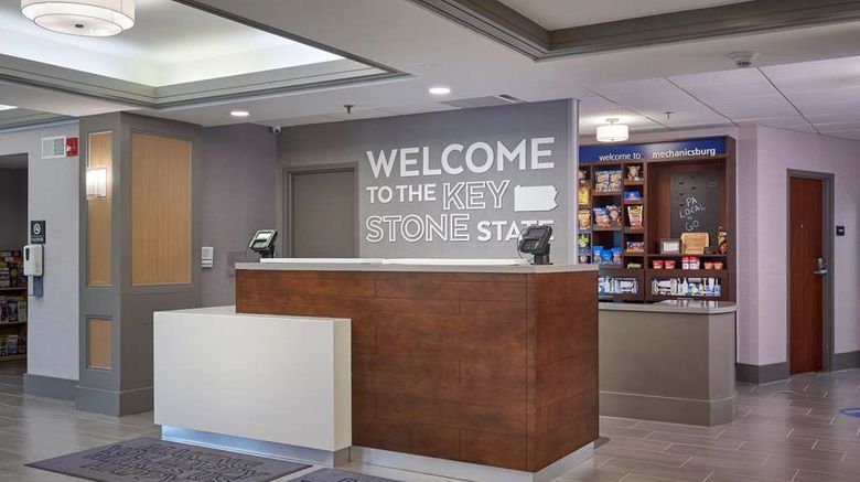 <b>Hampton Inn Harrisburg West Lobby</b>. Images powered by <a href="https://iceportal.shijigroup.com/" title="IcePortal" target="_blank">IcePortal</a>.