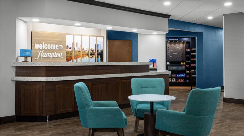 <b>Hampton Inn Terre Haute Lobby</b>. Images powered by <a href="https://iceportal.shijigroup.com/" title="IcePortal" target="_blank">IcePortal</a>.