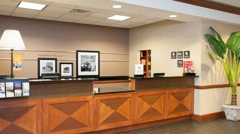 <b>Hampton Inn & Suites Fishers Lobby</b>. Images powered by <a href="https://iceportal.shijigroup.com/" title="IcePortal" target="_blank">IcePortal</a>.