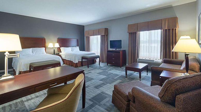 <b>Hampton Inn & Suites Room</b>. Images powered by <a href="https://iceportal.shijigroup.com/" title="IcePortal" target="_blank">IcePortal</a>.