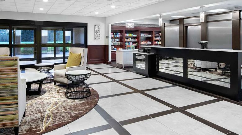 <b>Homewood Suites Lafayette Airport Lobby</b>. Images powered by <a href="https://iceportal.shijigroup.com/" title="IcePortal" target="_blank">IcePortal</a>.