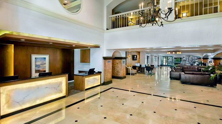<b>Doubletree by Hilton Hotel San Pedro Lobby</b>. Images powered by <a href="https://iceportal.shijigroup.com/" title="IcePortal" target="_blank">IcePortal</a>.