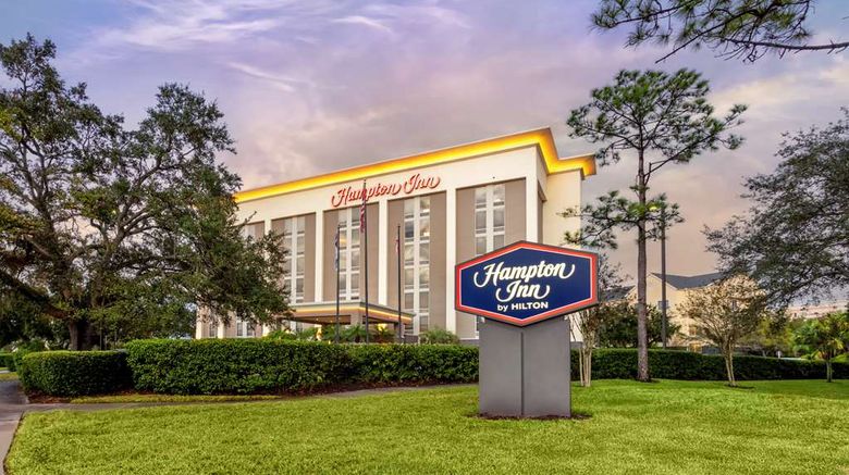 <b>Hampton Inn Orlando-Intl Airport Exterior</b>. Images powered by <a href="https://iceportal.shijigroup.com/" title="IcePortal" target="_blank">IcePortal</a>.