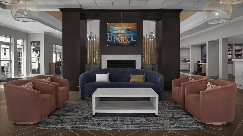 <b>Homewood Suites Orlando Airport Lobby</b>. Images powered by <a href="https://iceportal.shijigroup.com/" title="IcePortal" target="_blank">IcePortal</a>.