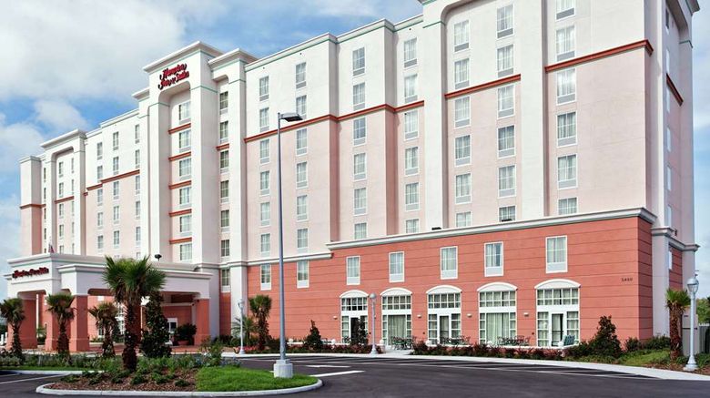 <b>Hampton Inn & Suites Orlando Airport Exterior</b>. Images powered by <a href="https://iceportal.shijigroup.com/" title="IcePortal" target="_blank">IcePortal</a>.