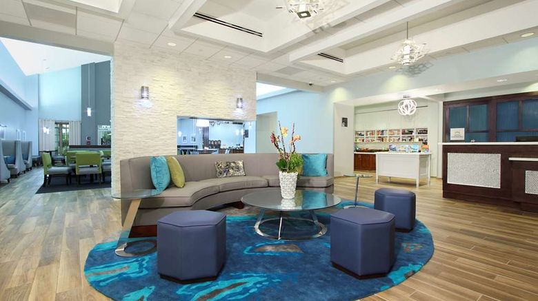<b>Homewood Suites by Hilton Airport West Lobby</b>. Images powered by <a href="https://iceportal.shijigroup.com/" title="IcePortal" target="_blank">IcePortal</a>.