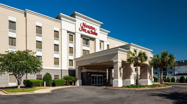 <b>Hampton Inn & Suites Mobile I-65-Airport Exterior</b>. Images powered by <a href="https://iceportal.shijigroup.com/" title="IcePortal" target="_blank">IcePortal</a>.
