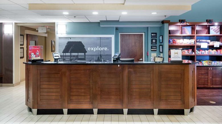 <b>Hampton Inn Morehead City Lobby</b>. Images powered by <a href="https://iceportal.shijigroup.com/" title="IcePortal" target="_blank">IcePortal</a>.
