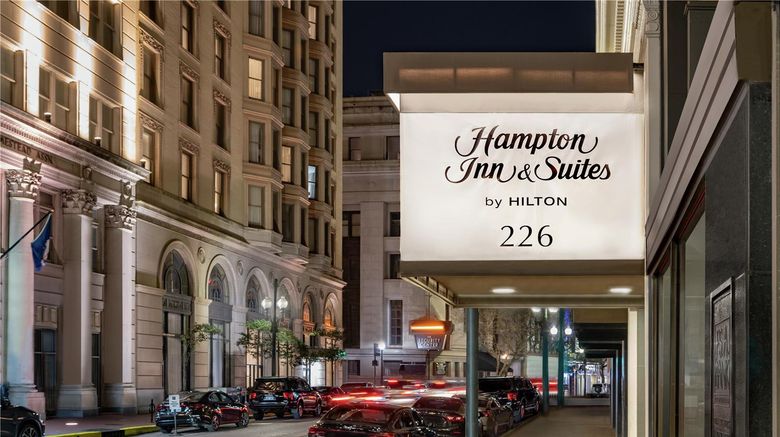 Hampton Inn  and  Suites Downtown Exterior. Images powered by <a href="https://iceportal.shijigroup.com" target="_blank" rel="noopener">Ice Portal</a>.