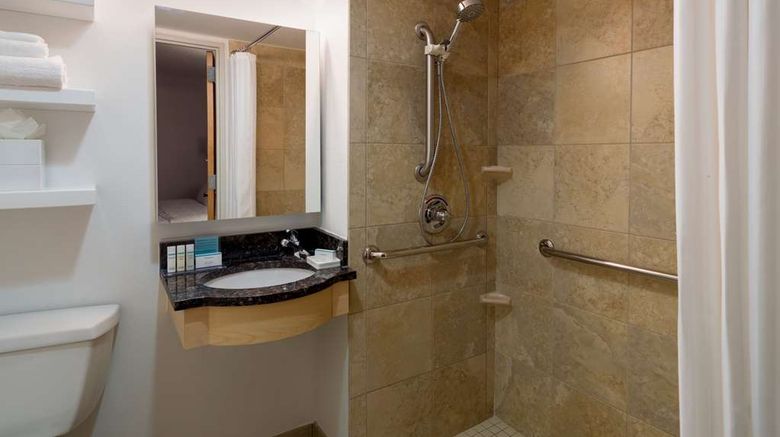 <b>Hampton Inn Manhattan Times Square South Room</b>. Images powered by <a href="https://iceportal.shijigroup.com/" title="IcePortal" target="_blank">IcePortal</a>.