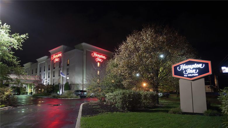 <b>Hampton Inn Oneonta Exterior</b>. Images powered by <a href="https://iceportal.shijigroup.com/" title="IcePortal" target="_blank">IcePortal</a>.