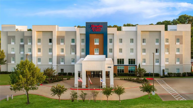 <b>Hampton Inn & Suites Palestine Exterior</b>. Images powered by <a href="https://iceportal.shijigroup.com/" title="IcePortal" target="_blank">IcePortal</a>.