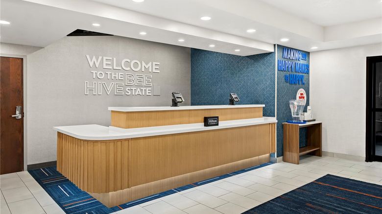 <b>Hampton Inn Provo Lobby</b>. Images powered by <a href="https://iceportal.shijigroup.com/" title="IcePortal" target="_blank">IcePortal</a>.