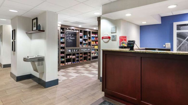 <b>Hampton Inn Rock Hill Lobby</b>. Images powered by <a href="https://iceportal.shijigroup.com/" title="IcePortal" target="_blank">IcePortal</a>.