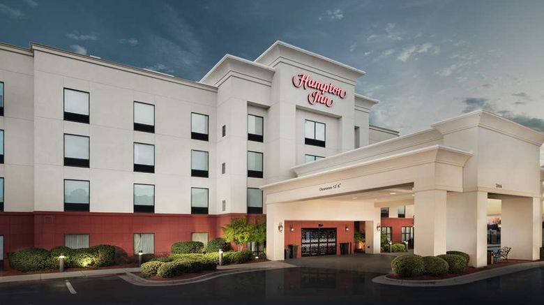 Hampton Inn Wilson Downtown Exterior. Images powered by <a href="https://iceportal.shijigroup.com" target="_blank" rel="noopener">Ice Portal</a>.