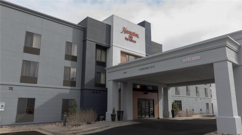 Hampton Inn Rock Springs Exterior. Images powered by <a href="https://iceportal.shijigroup.com" target="_blank" rel="noopener">Ice Portal</a>.