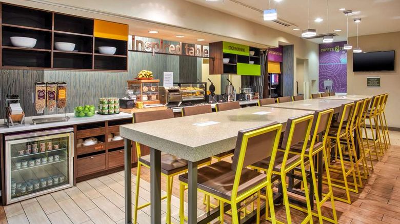 <b>Home2 Suites by Hilton San Antonio-Dtwn Restaurant</b>. Images powered by <a href="https://iceportal.shijigroup.com/" title="IcePortal" target="_blank">IcePortal</a>.