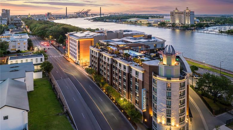 <b>Homewood Suites Historic Dist/Riverfront Exterior</b>. Images powered by <a href="https://iceportal.shijigroup.com/" title="IcePortal" target="_blank">IcePortal</a>.