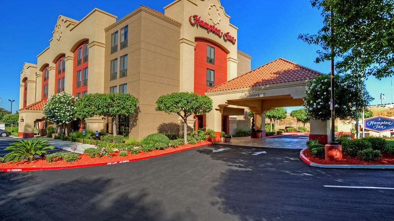 <b>Hampton Inn Milpitas Exterior</b>. Images powered by <a href="https://iceportal.shijigroup.com/" title="IcePortal" target="_blank">IcePortal</a>.
