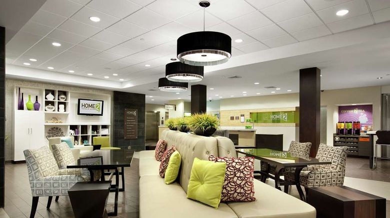 <b>Home2 Suites, West Valley City Lobby</b>. Images powered by <a href="https://iceportal.shijigroup.com/" title="IcePortal" target="_blank">IcePortal</a>.