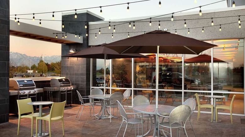 <b>Home2 Suites, West Valley City Restaurant</b>. Images powered by <a href="https://iceportal.shijigroup.com/" title="IcePortal" target="_blank">IcePortal</a>.