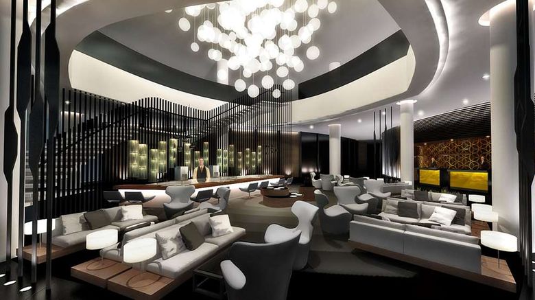<b>Hilton Tallinn Park Lobby</b>. Images powered by <a href="https://iceportal.shijigroup.com/" title="IcePortal" target="_blank">IcePortal</a>.