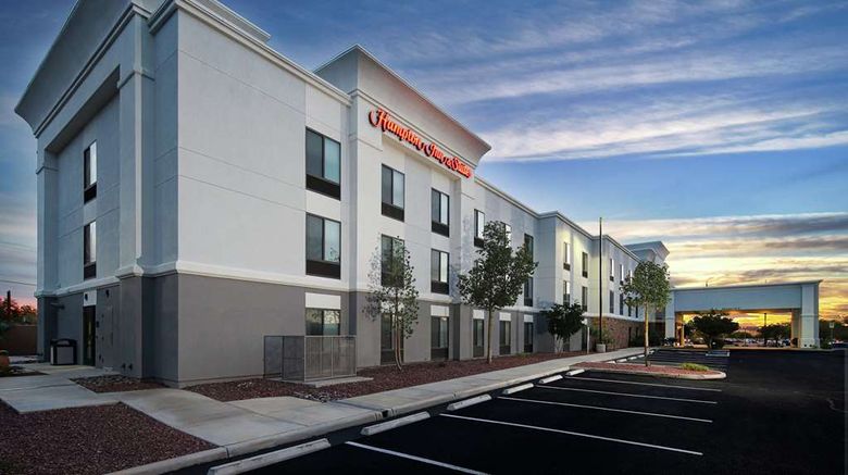 <b>Hampton Inn & Suites Tucson East Exterior</b>. Images powered by <a href="https://iceportal.shijigroup.com/" title="IcePortal" target="_blank">IcePortal</a>.
