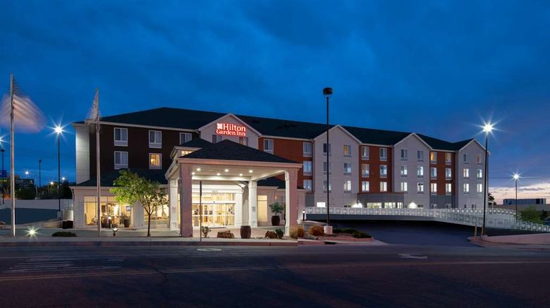 Hilton Garden Inn Albuquerque Airport Exterior. Images powered by <a href="https://iceportal.shijigroup.com" target="_blank" rel="noopener">Ice Portal</a>.