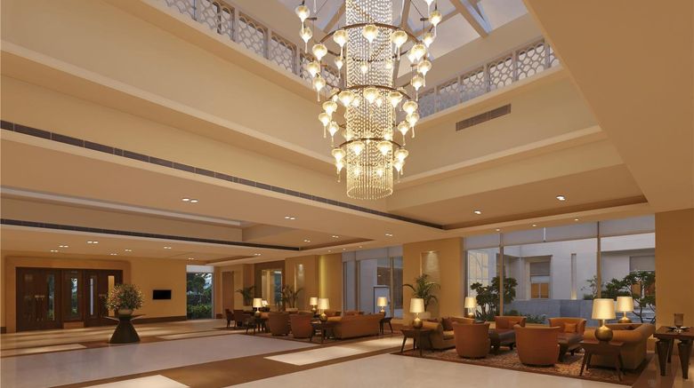 <b>DoubleTree by Hilton Hotel Agra Lobby</b>. Images powered by <a href="https://iceportal.shijigroup.com/" title="IcePortal" target="_blank">IcePortal</a>.