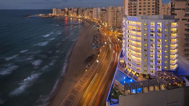 <b>Hilton Alexandria Corniche Exterior</b>. Images powered by <a href="https://iceportal.shijigroup.com/" title="IcePortal" target="_blank">IcePortal</a>.