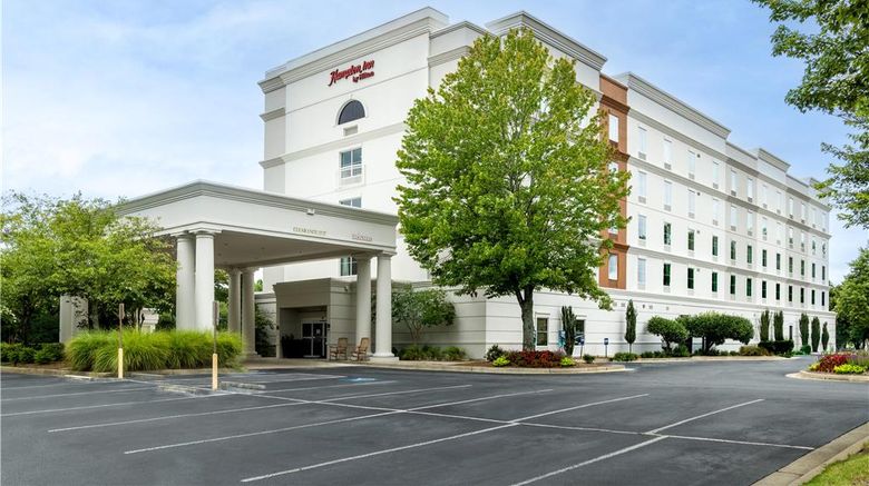 Hampton Inn Lawrenceville Duluth Exterior. Images powered by <a href="https://iceportal.shijigroup.com" target="_blank" rel="noopener">Ice Portal</a>.