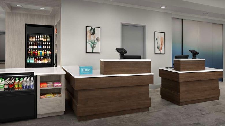 <b>Hilton Garden Inn Johns Creek Lobby</b>. Images powered by <a href="https://iceportal.shijigroup.com/" title="IcePortal" target="_blank">IcePortal</a>.