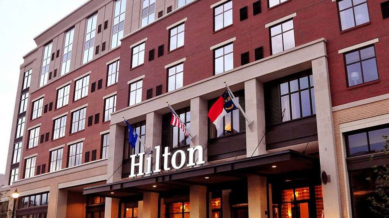 Hilton Asheville Biltmore Park Exterior. Images powered by <a href="https://iceportal.shijigroup.com" target="_blank" rel="noopener">Ice Portal</a>.