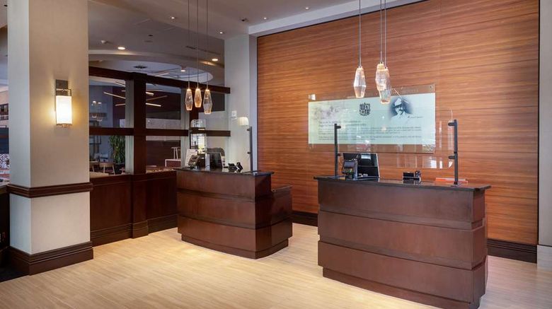 <b>Hilton Asheville Biltmore Park Lobby</b>. Images powered by <a href="https://iceportal.shijigroup.com/" title="IcePortal" target="_blank">IcePortal</a>.