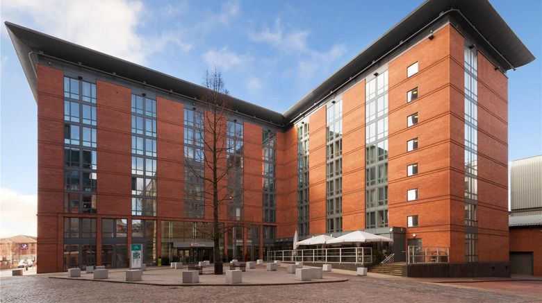 Hilton Garden Inn Brindleyplace Exterior. Images powered by <a href="https://iceportal.shijigroup.com" target="_blank" rel="noopener">Ice Portal</a>.