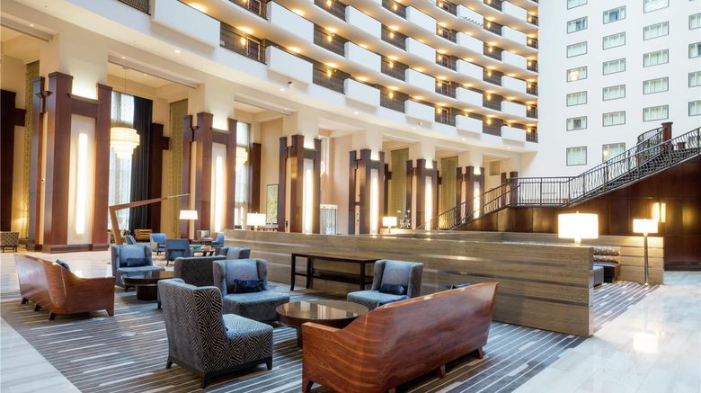 <b>Hilton Nashville Downtown Lobby</b>. Images powered by <a href="https://iceportal.shijigroup.com/" title="IcePortal" target="_blank">IcePortal</a>.