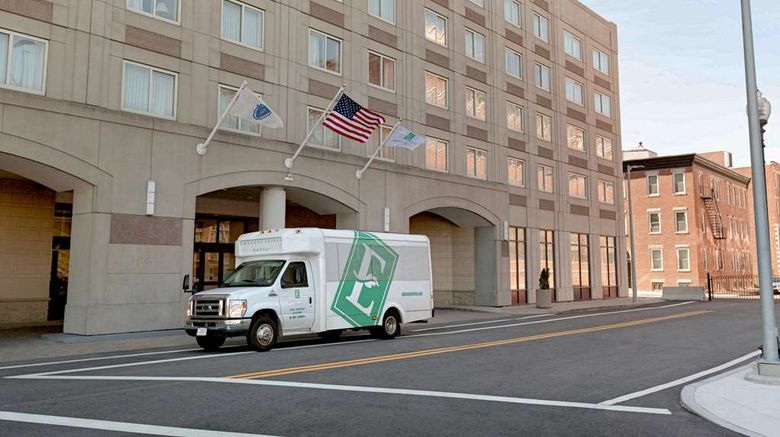 <b>Embassy Suites Boston - at Logan Airport Exterior</b>. Images powered by <a href="https://iceportal.shijigroup.com/" title="IcePortal" target="_blank">IcePortal</a>.