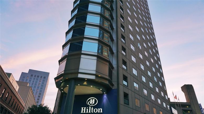 Hilton Boston Back Bay Exterior. Images powered by <a href="https://iceportal.shijigroup.com" target="_blank" rel="noopener">Ice Portal</a>.