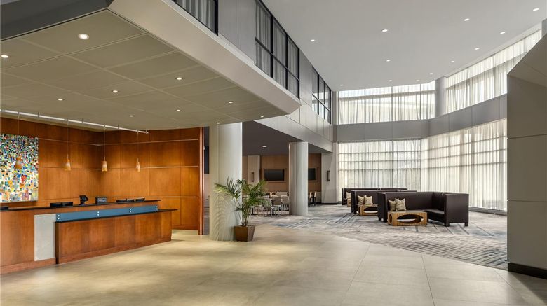 <b>Hilton Baltimore BWI Airport Lobby</b>. Images powered by <a href="https://iceportal.shijigroup.com/" title="IcePortal" target="_blank">IcePortal</a>.