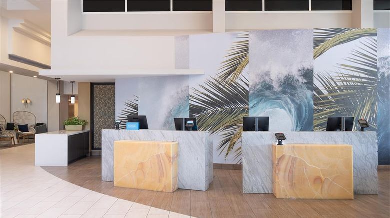<b>Hilton Cocoa Beach Oceanfront Lobby</b>. Images powered by <a href="https://iceportal.shijigroup.com/" title="IcePortal" target="_blank">IcePortal</a>.