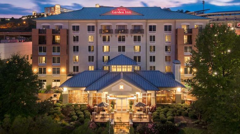 Hilton Garden Inn Chattanooga Exterior. Images powered by <a href="https://iceportal.shijigroup.com" target="_blank" rel="noopener">Ice Portal</a>.