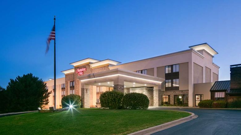 <b>Hampton Inn Iowa City-Coralville Exterior</b>. Images powered by <a href="https://iceportal.shijigroup.com/" title="IcePortal" target="_blank">IcePortal</a>.
